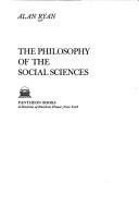 Front cover of The philosophy of the social sciences by Alan Ryan
