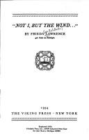 Cover of ' Not I but the wind...' by Frieda Lawrence