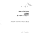 Cover of Three comic poems by Aleksandr Sergeyevich Pushkin