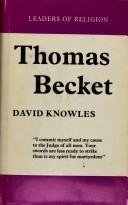 Cover of Thomas Becket by Knowles, David