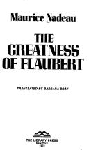 Cover of Gustave Flaubert by Maurice Nadeau