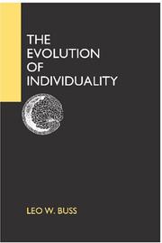 Front cover of The Evolution of Individuality by Leo W. Buss