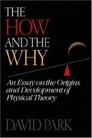 Front cover of The how and the why by David Allen Park