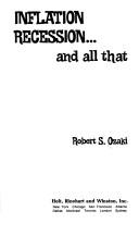 Front cover of Inflation, recession ... and all that by Robert S. Ozaki