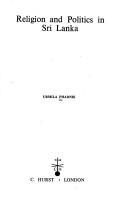 Front cover of Religion and politics in Sri Lanka by Urmila Phadnis