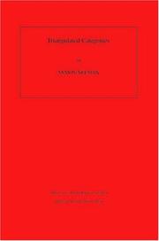 Front cover of Triangulated Categories. (AM-148) (Annals of Mathematics Studies) by Amnon Neeman