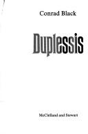 Cover of Duplessis by Conrad Black