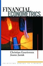 Front cover of Financial Econometrics by Christian Gourieroux