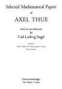 Front cover of Selected mathematical papers of Axel Thue by Axel Thue