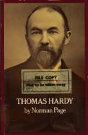 Cover of Thomas Hardy by Norman Page