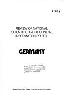 Cover of Germany by Organisation for Economic Co-operation and Development