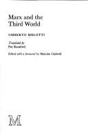 Cover of Marx e il Terzo mondo by Umberto Melotti