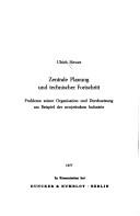 Front cover of Investitionsplanung in der sowjetischen Landwirtschaft by Bernd Spindler