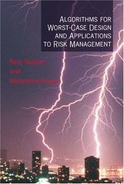 Cover of Algorithms for worst-case design and applications to risk management by Berc Rustem