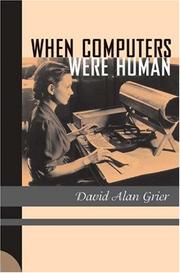Cover of When Computers Were Human by David Alan Grier