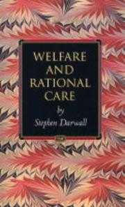 Front cover of Welfare and Rational Care (Princeton Monographs in Philosophy) by Stephen Darwall