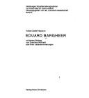 Cover of Eduard Bargheer by Eduard Bargheer