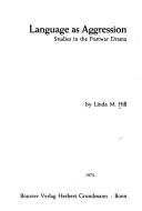 Cover of Language as aggression by Linda M. Hill
