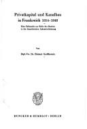 Cover of Privatkapital und Kanalbau in Frankreich 1814-1848 by Helmut Grosskreutz