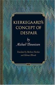 Front cover of Kierkegaard's concept of despair by Michael Theunissen