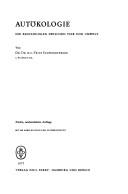 Front cover of Ökologie der Tiere by Fritz Schwerdtfeger