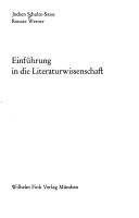 Cover of Einführung in die Literaturwissenschaft by Jochen Schulte-Sasse