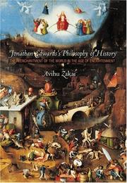 Cover of Jonathan Edwards's philosophy of history by Avihu Zakai