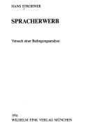 Cover of Spracherwerb by Hans Strohner