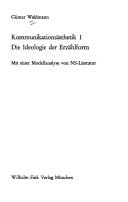 Cover of Kommunikationsästhetik by Günter Waldmann