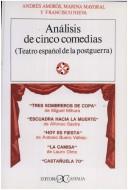 Front cover of Análisis de cinco comedias by Andrés Amorós