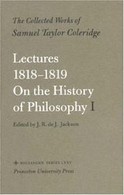Cover of Lectures 1818-1819 by Samuel Taylor Coleridge