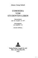 Front cover of Comoedia vom Studenten-Leben by Johann Georg Schoch