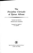 Front cover of Disciplina clericalis by Petrus Alfonsi