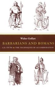 Front cover of Barbarians and Romans, A.D. 418-584 by Walter A. Goffart