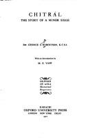 Cover of Chitral by George Scott Robertson