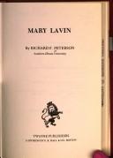 Front cover of Mary Lavin by Richard F. Peterson