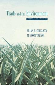 Front cover of Trade and the Environment - Theory and Evidence by M. Scott Taylor