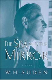Front cover of The sea and the mirror by W. H. Auden