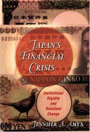 Front cover of Japan's Financial Crisis by Jennifer Amyx