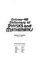 Front cover of McGraw-Hill dictionary of physics and mathematics by Daniel N. Lapedes