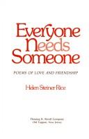 Cover of Everyone needs someone by Helen Steiner Rice