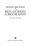 Cover of Ben-Guryon by Michael Bar-Zohar