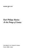 Cover of Karl Philipp Moritz by Mark Boulby
