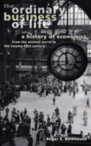 Front cover of The Ordinary Business of Life by Roger E. Backhouse