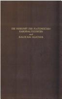 Cover of Die Herkunft der platonischen Kardinaltugenden by Otto Kunsemüller