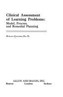 Front cover of Clinical assessment of learning problems by Marion Sanders