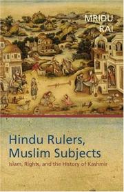 Front cover of Hindu Rulers, Muslim Subjects by Mridu Rai