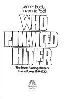 Cover of Who financed Hitler by James Pool