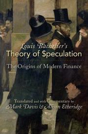 Front cover of Louis Bachelier's Theory of Speculation by Louis Bachelier
