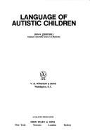 Front cover of Language of autistic children by Don W. Churchill